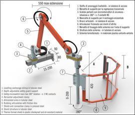 Tecno Piu adjustable safety guard for universal Mills - PFR 04